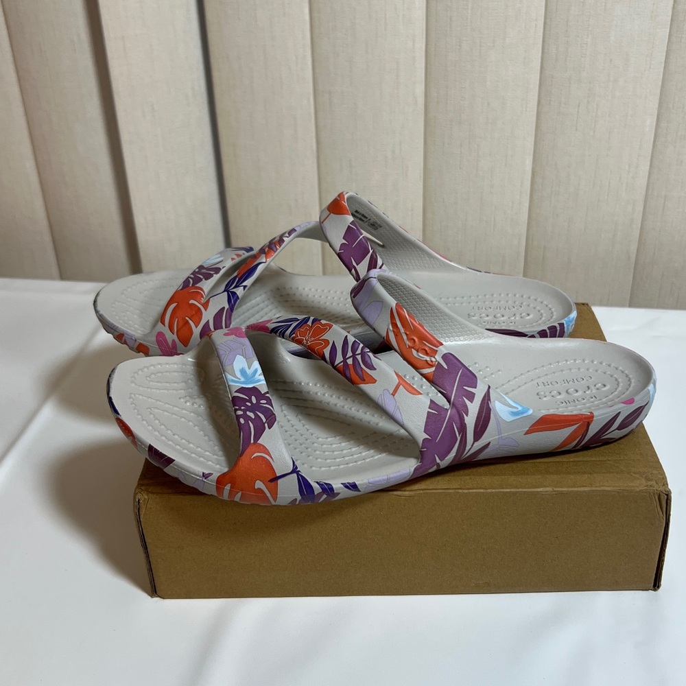 CROCS Women's Floral Sandals - Multicolor - Picture 3 of 5